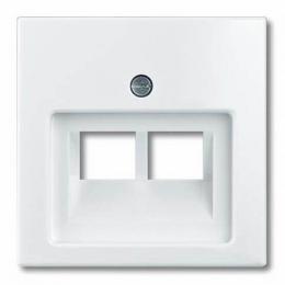 Изображение продукта Лицевая панель ABB Basic55 розетки информационной альпийский белый 
