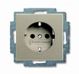 Изображение продукта Розетка ABB Basic55 Schuko с/з 16A 250V безвинтовой зажим шампань 