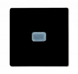 Изображение продукта Выключатель одноклавишный ABB Basic55 10A 250V с подсветкой chateau-черный 