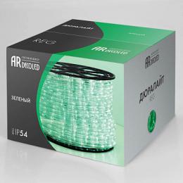 Дюралайт с эффектом мерцания Arlight 1.6W/m 36LED/m зеленый 100M ARD-REG-Flash Green  - 2