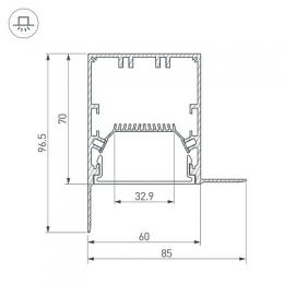 Коннектор L-образный внутренний Arlight SL-Linia55-Fantom-EDGE  - 3