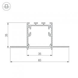 Коннектор угловой Arlight SL-Linia32-Fantom-135  - 3