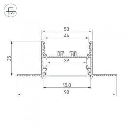 Коннектор угловой Arlight SL-Linia45-Fantom-135  - 3