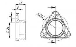 Крепление Arlight Alu-Round  - 2