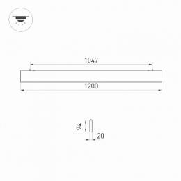 Подвесной светодиодный светильник Arlight Alt-Lineair-Flat-Updown-Dim-S2094-1200-40W Day4000  - 2
