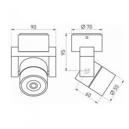 Потолочный светодиодный светильник Arlight SP-Uno-R55-5W White6000  - 3