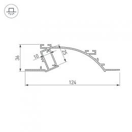 Профиль Arlight ALM-ARC-SINGLE-2000 ANOD  - 2