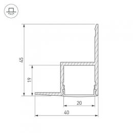 Профиль Arlight ARH-CEIL-2000 ANOD  - 2