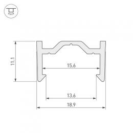 Профиль Arlight ARH-CH15-2000-PVC  - 2