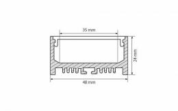 Профиль Arlight ARH-LINE-2448-2000 ANOD  - 2