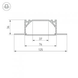 Профиль Arlight ARH-LINIA72-FANTOM-2000 ANOD  - 3
