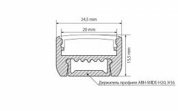 Профиль Arlight ARH-WIDE-H16-2000 ANOD  - 2