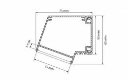 Профиль Arlight BOX73-A30-2000 ANOD  - 2