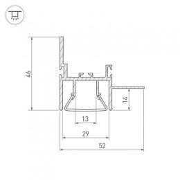 Профиль Arlight FOLED-WALL-2000  - 2