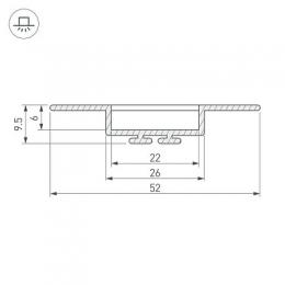 Профиль Arlight KLUS-LOCK-FM-2000 ANOD  - 3