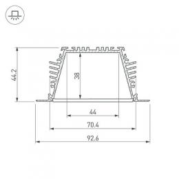 Профиль Arlight KLUS-POWER-RW70FS-2000 ANOD  - 4