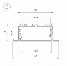 Профиль Arlight KLUS-POWER-W50-FS-2000 ANOD  - 2