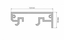 Профиль Arlight Klus-Power-W70-Base-2000 Anod  - 2