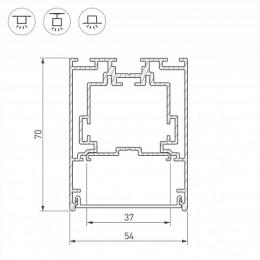 Профиль Arlight S2-Line-5470-2500 Seamless Anod  - 3