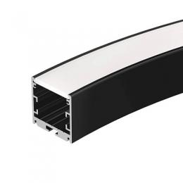 Изображение продукта Профиль Arlight SL-ARC-3535-D800-A90 BLACK (630мм, дуга 1 из 4) 