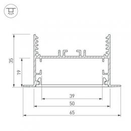 Профиль Arlight SL-Linia65-F-2000 Anod  - 3