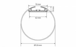 Профиль Arlight SL-ROUND-D120-2000 ANOD  - 2