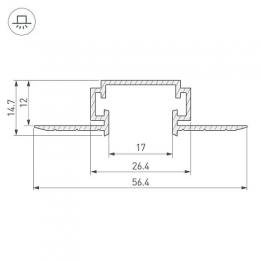 Профиль Arlight Tek-PDS-D-2000  - 2