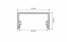 Профиль Arlight TOP-LINIA53-H28-2000 ANOD  - 2