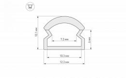 Профиль Arlight WPH-LINE-1210R-2000 OPAL  - 2