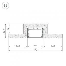 Профиль декоративный Arlight ARL-Line-50-2000  - 2
