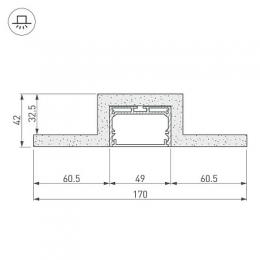 Профиль декоративный Arlight ARL-Line-50-2000  - 2
