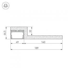 Профиль декоративный Arlight ARL-Line-Edge-50-2000  - 2