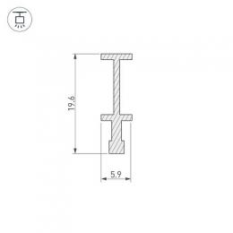 Профиль-держатель Arlight FOLED-RAIL-2000  - 2