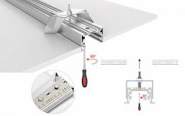 Профиль с экраном Arlight S2-LINIA55-F-2500 ANOD+OPAL  - 4