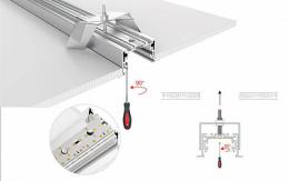 Профиль с экраном Arlight S2-LINIA94-F-2500 ANOD+OPAL  - 2