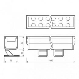 Прожектор светодиодный Arlight 54W 4000K AR-Line-1000XL-54W-230V Day  - 4