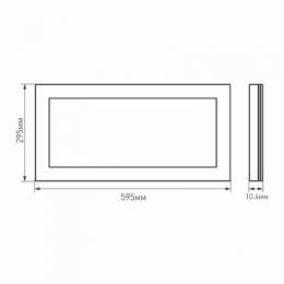Светодиодная панель Arlight IM-300x600A-18W Day White  - 5