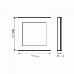 Светодиодная панель Arlight IM-600x600A-40W White  - 4