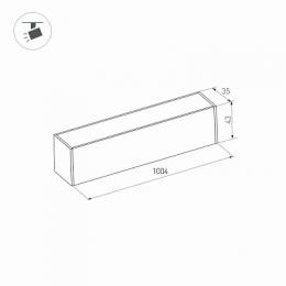 Трековый светодиодный светильник Arlight Mag-Flat-45-L1005-30W Warm3000  - 3