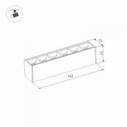 Трековый светодиодный светильник Arlight Mag-Laser-45-L160-6W Day4000  - 3