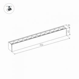 Трековый светодиодный светильник Arlight Mag-Laser-45-L320-12W Warm3000  - 3