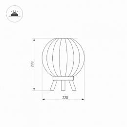 Уличный светодиодный светильник Arlight LGD-Pearl-Tab-7W Warm3000  - 2