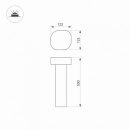 Уличный светодиодный светильник Arlight LGD-Swamp-Boll-H500-7W Warm3000  - 2