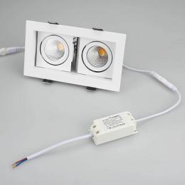 Встраиваемый светодиодный светильник Arlight CL-Kardan-S180x102-2x9W Warm  - 5