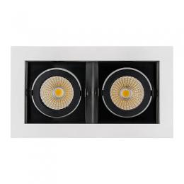 Встраиваемый светодиодный светильник Arlight CL-Kardan-S180x102-2x9W White  - 2