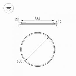Встраиваемый светодиодный светильник Arlight DL-600A-48W Day White  - 3