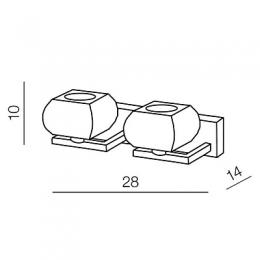 Бра Azzardo Rubic 2 wall  - 2