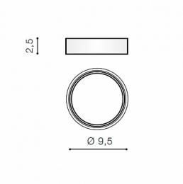 Кольцо для встраиваемого светильника Azzardo Adamo Ring  - 3