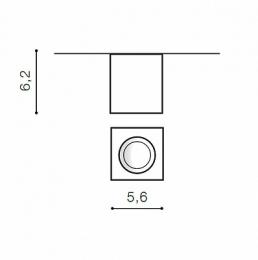 Накладной светильник Azzardo Nano Square  - 2