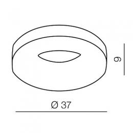 Накладной светильник Azzardo Ring B  - 2